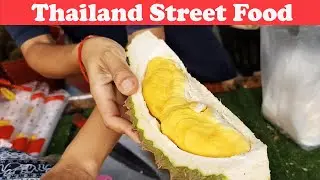 Durian Fruit Season, Monthong For Summer Thailand Street Food Bangkok 2021 #Shorts