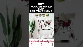 buy wooden world map for your home, office decor #shorts