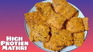 High Protien Gluten Free Mathri | Oil Fry | Air Fry | Diwali Snacks Recipe 😋 @mukkusskitchen 
