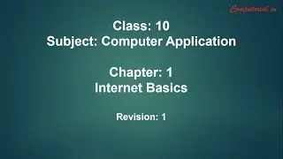 Chapter 1 Internet Basics || Revision-1 || Class 10