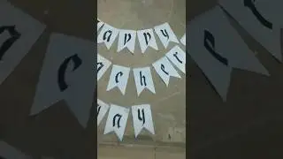 Teacher's day decoration ideas. #art #viral#trendingshorts .