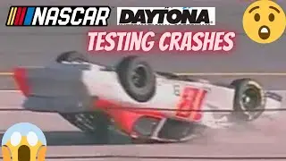 NASCAR Daytona Testing Crashes - Preseason Thunder