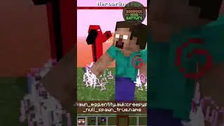 Herobrine (VillagerBS) vs AwakenedNull | MCBE | MobBattle #minecraft #short #shorts #herobrine #null