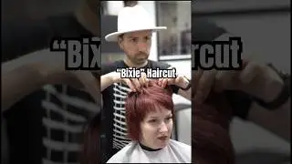 Bixie is a combination between a Bob & a Pixie haircut! #haircuttutorial #hairstylisteducation #hair