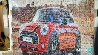 Photo Mosaic Wall at Events: A Trade Show