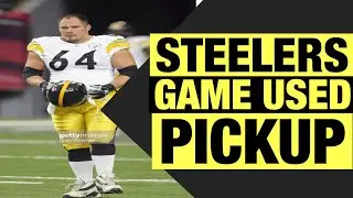 STEELERS SIDELINE GAME USED WORN PICKUP JEFF HARTINGS