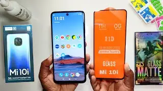Mi 10i Glass Protector Set Up🔥🔥 Best Accessories For Mi 10i | How To Install Gorilla Glass Protector