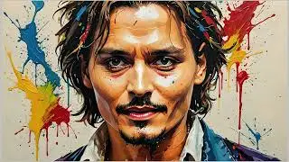 Famous Personalities Abstract Painting| Unique Art| Iconic Figure| 4K| 2Hr| No Music| TV Screensaver