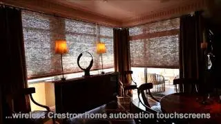 Motorized shade custom installation by DSI Entertainment Systems