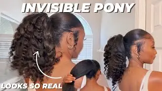 Realistic Ponytail HACK | Invisible Ponytail | True & Pure Texture