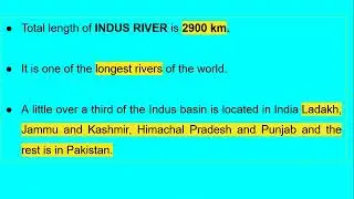 DRAINAGE CLASS 9 GEO   PART 2 INDUS RIVER SYSTEM