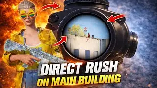 Direct Rush On Main Building💀Fastest 3 Finger Player in BGMI