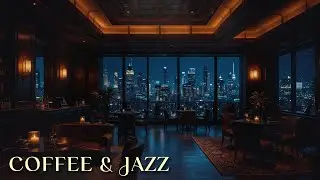 Midnight Jazz & Rain in a Luxury Penthouse - 1 Hour Relaxing Jazz Music