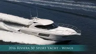 2016 Riviera 50' Sport Yacht - Wings  For Sale with HMY Yachts