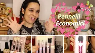 Pennelli Makeup ECONOMICI | PARTE 1 #lowcost #unbox #makeup #Lallyx