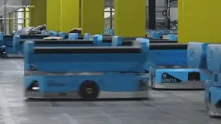 Amazon opens Suffolk facility powered largely by robotic technology