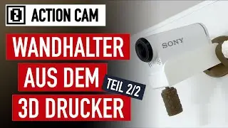 3D printed hinged Action Cam Wall Mount • [2/2]