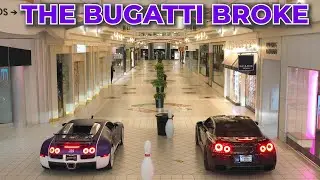 Rented a Shopping Mall to Drag Race: Bugatti vs. Nissan GTR