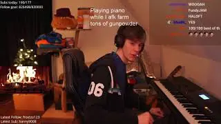 Fundy plays calming piano music | dream smp