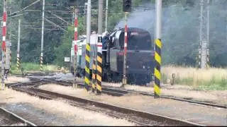 Lokomotiva E499047 + WLAB + lokomotiva 475.196 v Kojet&iacute;ně 5.7.2010