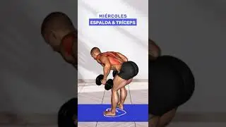 Rutina semanal para aumentar masa muscular con mancuernas 💪