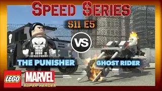 Speed Series - Ghost Rider's Motorcycle vs Punisher's Truck!! S11 E5 (LEGO Marvel Superheroes)