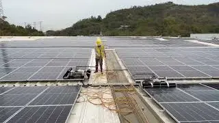 Solar clean AI robot/photovoltaic clean/solar clean solution/Kwunphi/solar EPC/Solar O&M/roofsolar