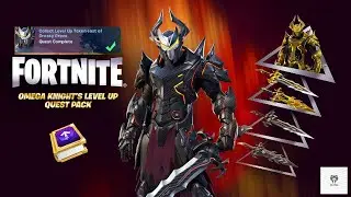 Collect Level Up Token east of Greasy Grove - Omega Knight - Fortnite Season 2