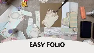 Super Easy Shabby Vintage Pocket Folio Happy Mail Tutorial with Bontik Vintage Designs