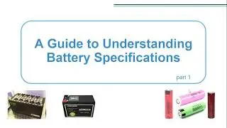 [Part 1] Spesifikasi Battery - Rating baterai, Bateri primer dan sekunder