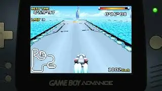 F-Zero: Climax Bronze Cup - Big Blue: Arch Hill Time Attack Nintendo Game Boy Advance Emulated