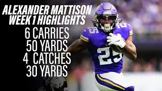Alexander Mattison vs Green Bay Week 1 2020 Highlights