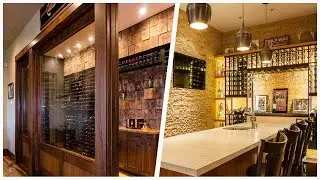 75 Turquoise Floor And Yellow Floor Wine Cellar Design Ideas You'll Love ☆