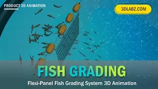 Система сортировки рыбы 3D-анимация - Flexi-Panel Fish Sorting Net