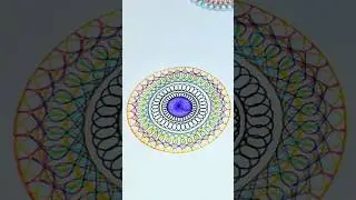 Relaxing Spiral Pattern #shorts #spirograph #satisfying #pattern #asmr  #art #viral #drawing