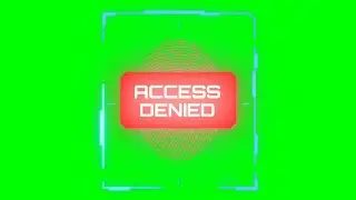 ACCESS DENIED! Animation Green Screen | Free | #greenscreen