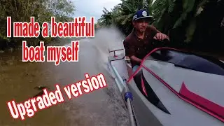 I made my own canoe cake for fishing (upgraded version)