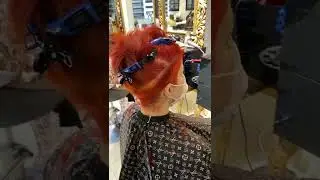 red pixiecut
