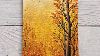 Warmth Of Nature | Acrylic Painting | Nature Painting | Relaxing 