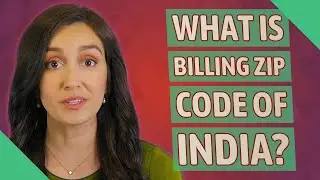 What is billing zip code of India?
