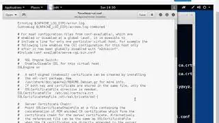 Creating and Installing SSL Certificates Part 2 Configuring the Apache SSL File