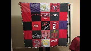 THE QUILTING MARINE - Binding and finishing the t-shirt quilt