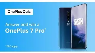 #338 Answer & Win OnePlus 7 Pro | Amazon OnePlus Quiz May 2019 | AV EduTech