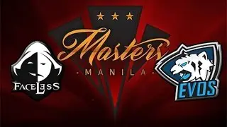 Faceless vs EVOS Live | bo3 | UB SEA Qualifier Finals | Manila Masters 2017