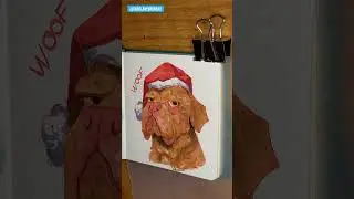 *Markers ✍️* | Holiday Dog! 🎄🐶#art #markers #stickers #smallbuisness #dog