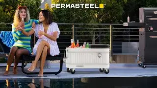 Permasteel 80-Qt Rolling Poolside Party Cooler