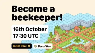 Bee N Bee🐝 Busd Pool Launching on Oct 16 Get 6% Daily ROI P2E Beekeeping Miner