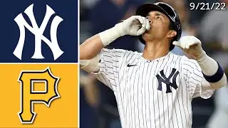 New York Yankees Vs. Pittsburgh Pirates | Game Highlights | 9/21/22