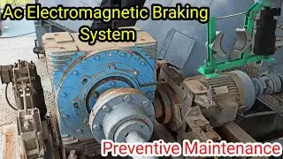 Ac Electromagnetic Braking System full preventive maintenance#trending #viralvideo #shortvideo 