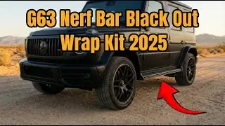 DIY G-Class Running Board Blackout Vinyl Wrap Tutorial